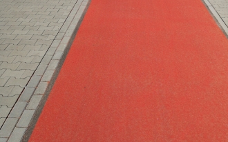 drogi rowerowe barwione pigmentami ZWUKSO, foto A.M.