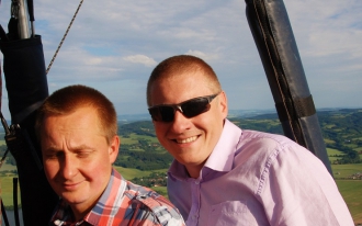 Wojciech Decowski i Aleksander Martyniak - PRECOLOR CUP 2013 Olbramovice - lot balonem